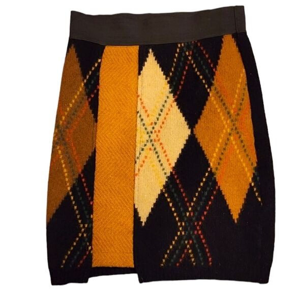 Mini Skirt Knit Womens Size Small Preppy Fall Above Knee Unlined - Picture 1 of 3